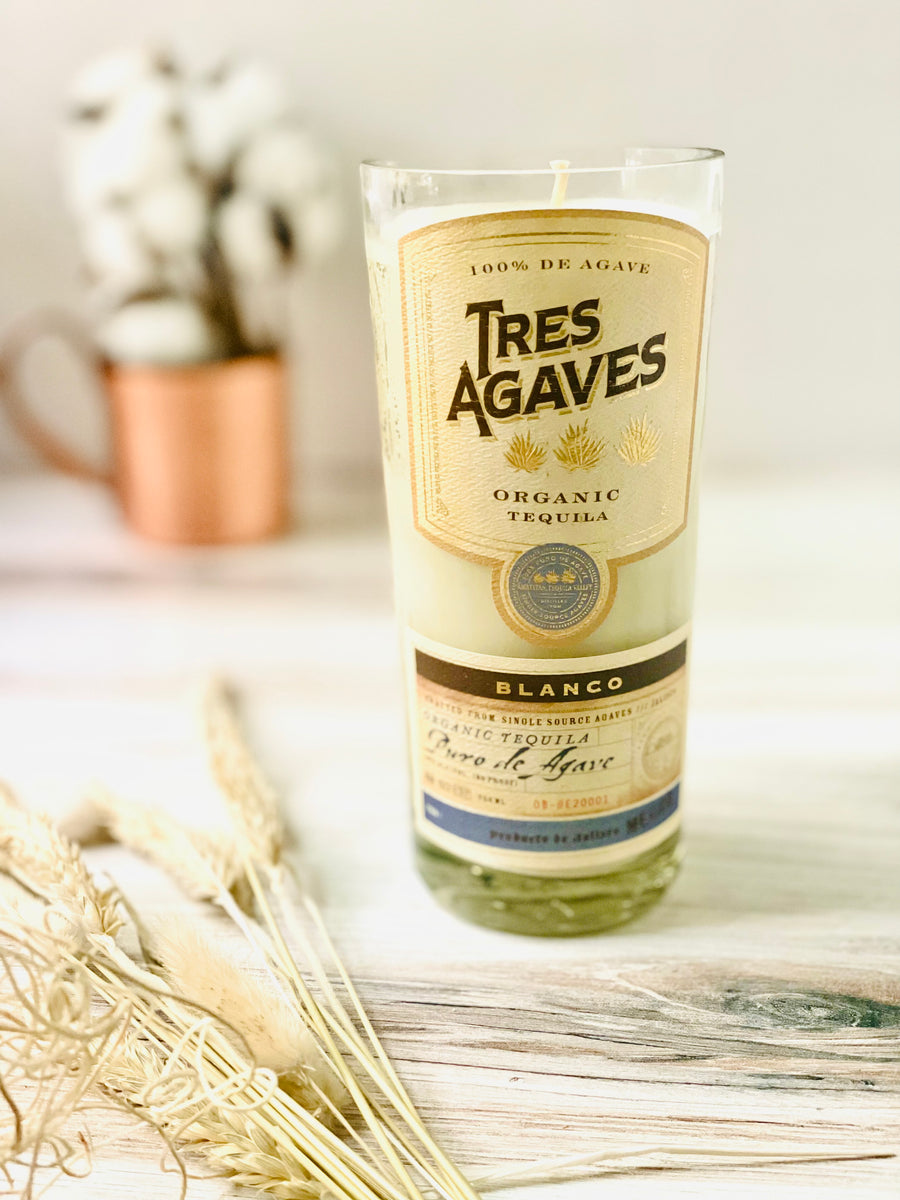 Tequila candle Tres Agaves bottle margarita scent Deconstructed