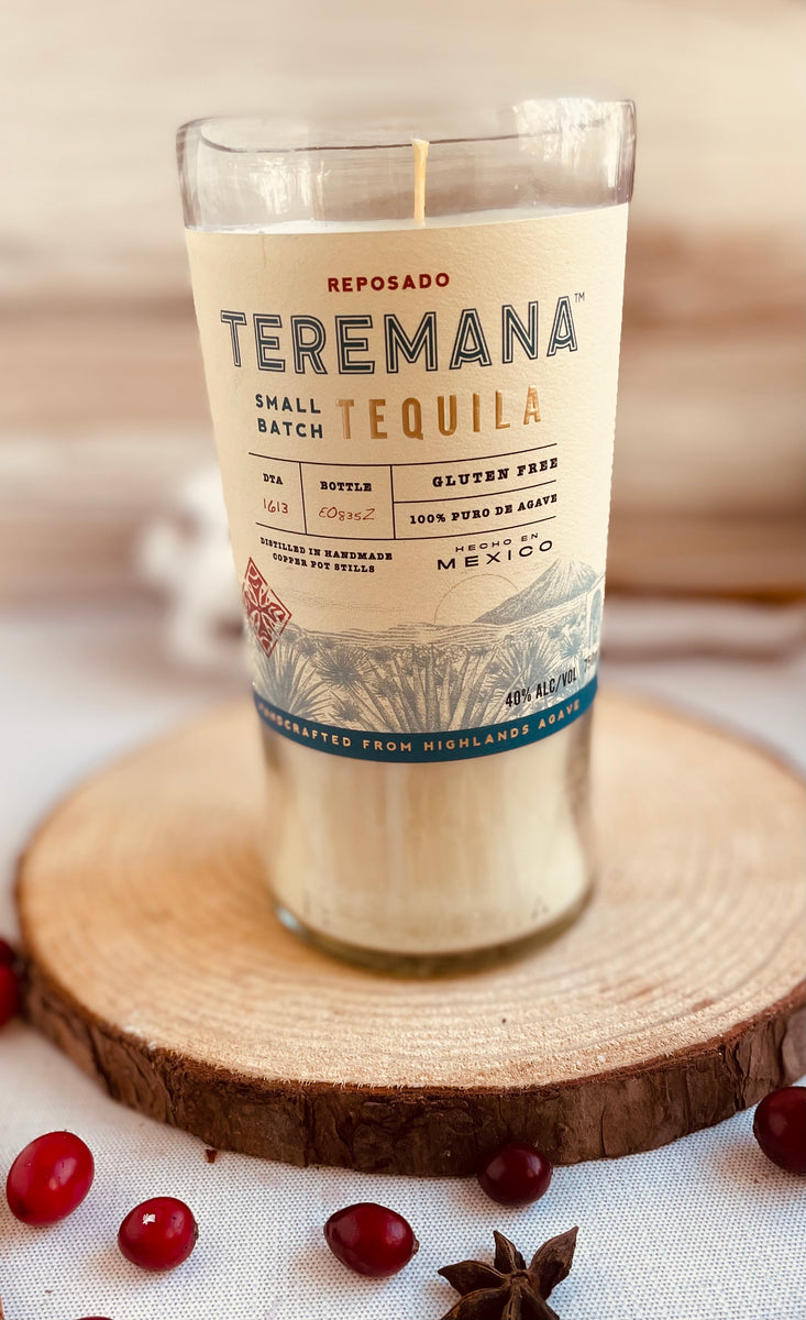 Tequila candle Teremana bottle margarita scent Deconstructed Candles