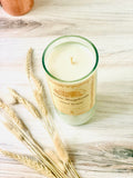 Pinot Grigio wine bottle candle - Santa Margherita bottle- DECONSTRUCTED CANDLES - soy wax
