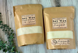 Soy Wax Dough Bowl Candle Refill Kit - 18oz or 25oz sizes - Pre-Scented Soy Wax, Wood Wicks & Metal Safety Strip Included
