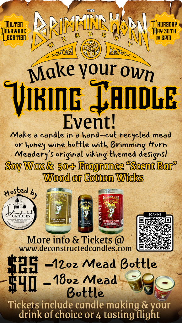 BRIMMING HORN MEADERY - VIKING CANDLE MAKING EVENT 5/30 @ 6pm