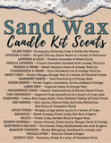 Sand Wax Candle Kit - Make your own Sand Art Candle - Choose your color & summer fragrance