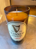 Beer candles - 22oz Guinness Stout bottle - soy wax - hemp wicks - DECONSTRUCTED CANDLES