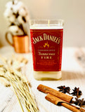 Cinnamon whiskey candle - jack daniels fire - DECONSTRUCTED CANDLES - soy wax