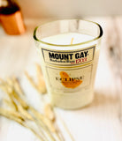 Hot Buttered Rum Scented Candle -Mount Gay Bottle - Soy Wax - DECONSTRUCTED CANDLES