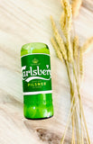 Beer candles - Carlsburg- soy wax - hemp wicks - DECONSTRUCTED CANDLES
