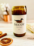 Pinot Noir Wine bottle Candle - Decoy Pinot noir bottle - DECONSTRUCTED CANDLES - soy wax