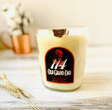 Bourbon Whiskey candle - Old Grand Dad (114 proof) Bottle - old fashioned scent - soy wax - deconstructed candles