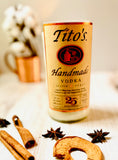 Vodka candle - Tito’s bottle - Choose Your Scent - Organic soy wax