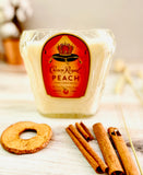 Peach whiskey candle - Crown Peach Bottle - soy wax - DECONSTRUCTED CANDLES - organic soy wax