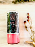 Rose wine candle - Apothic Rose bottle - soy wax - deconstructed candles