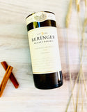 Cabernet Wine Bottle Candle - Beringer Private Reserve Cabernet Bottle - Cabernet Scented - Organic Soy Wax - Hemp Wicks