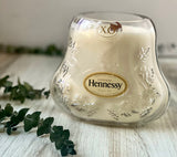 Cognac candle - Hennessy XO bottle - “Sidecar” scent - DECONSTRUCTED CANDLES - soy wax