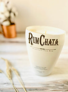 Cardibean Rum Cream Candle - Rumchata Bottle - Horchata Scented - DECONSTRUCTED CANDLES - soy Wax