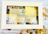 Chamomile Tea Deluxe Wooden Gift Box - Scent Box - Tea Lover's Bath & Beauty gift set - Chamomile tea gift Set - Handmade/organic/natural - Essential Oils