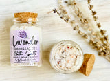 Tea Lover’s Wooden Gift Box - Earl Grey & Lavender Scent Box - Lavender Tea Themed gift Set - Handmade/organic/natural - Essential Oils