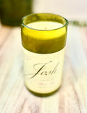 Chardonnay Wine Bottle Candle Josh Cellars Bottle Soy Wax Natural Cotton Wick