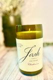 Chardonnay Wine Bottle Candle Josh Cellars Bottle Soy Wax Natural Cotton Wick