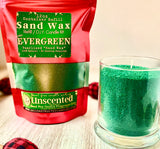 Christmas Themed Sand Wax Candle Kits Includes 12oz Sand Wax Bag + 2 wicks + Christmas Scented OilsInstructions (Copy)