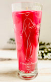 French Rose wine candle -Cotes de Femme Rose - soy wax - hemp wick
