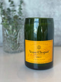 Champagne wine bottle candle - Veuve Cliquot Bottle - champagne scented