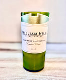 Cabernet Sauvignon Wine bottle Candle - William Hill Cabernet Sauvignon bottle - DECONSTRUCTED CANDLES - soy wax
