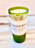 Cabernet Sauvignon Wine bottle Candle - William Hill Cabernet Sauvignon bottle - DECONSTRUCTED CANDLES - soy wax