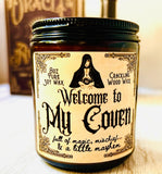Halloween Candle Spooky Scents Choose your Scent Crackling Wood Wick Soy Wax Seasonal Scents