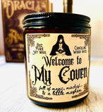 Halloween Candle Spooky Scents Choose your Scent Crackling Wood Wick Soy Wax Seasonal Scents
