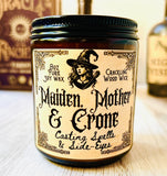 Halloween Candle Spooky Scents Choose your Scent Crackling Wood Wick Soy Wax Seasonal Scents