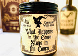 Halloween Candle Spooky Scents Choose your Scent Crackling Wood Wick Soy Wax Seasonal Scents