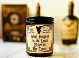 Halloween Candle Spooky Scents Choose your Scent Crackling Wood Wick Soy Wax Seasonal Scents
