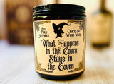 Halloween Candle Spooky Scents Choose your Scent Crackling Wood Wick Soy Wax Seasonal Scents
