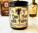 Halloween Candle Spooky Scents Choose your Scent Crackling Wood Wick Soy Wax Seasonal Scents