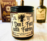 Halloween Candle Spooky Scents Choose your Scent Crackling Wood Wick Soy Wax Seasonal Scents