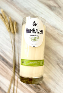 25oz “Lime in the Coconut” Candle - Rumhaven Coconut rum bottle - Lime in the coconut scent  our customize your scent