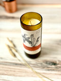 Maryland wine bottle candle - Boordy bottle - organic soy wax - natural hemp wick