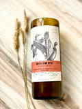 Maryland wine bottle candle - Boordy bottle - organic soy wax - natural hemp wick