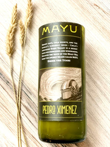 Wine bottle Candle - Mayu Pedro Ximinez bottle - DECONSTRUCTED CANDLES - soy wax