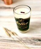Old fashioned Whiskey candle - Weller Bottle - liquor bottle candles - DECONSTRUCTED CANDLES - soy wax