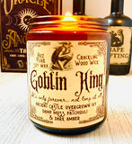 Amber 8oz GOBLIN KING Crackling Wood Wick Soy Wax
