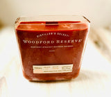 Bourbon candle - Woodford bottle - old fashioned scent  -  liquor bottle candle - organic soy wax