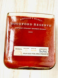 Bourbon candle - Woodford bottle - old fashioned scent  -  liquor bottle candle - organic soy wax
