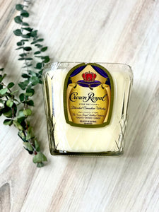 Old fashioned Whiskey candle - Crown Royal Whiskey Bottle - DECONSTRUCTED CANDLES - soy wax