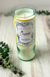 Pinot Grigio wine bottle candle - Cupcake Pinot Grigio bottle- DECONSTRUCTED CANDLES - soy wax
