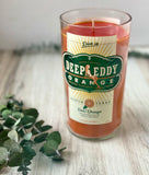 Orange Crush vodka candle - Fresh Lime Scent - Deep Eddy Orange Bottle - soy wax
