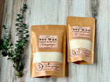 Soy Wax Dough Bowl Candle Refill Kit - 18oz or 25oz sizes - Pre-Scented Soy Wax, Wood Wicks & Metal Safety Strip Included