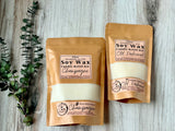 Soy Wax Dough Bowl Candle Refill Kit - 18oz or 25oz sizes - Pre-Scented Soy Wax, Wood Wicks & Metal Safety Strip Included