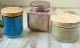 18oz Sand Wax Candle Kit - Ocean Blue Color - WAX + WICKS + FRAGRANCE OILS - Cocktail Scents