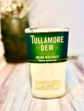 Irish whiskey Candle - Tullamore DEW label - Irish coffee scented - Liquor Bottle Candle - organic soy wax